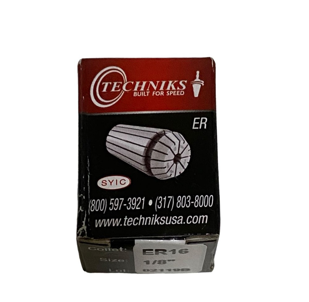 TECHNIKS ER16 Size 1/8" Spring Collet - New
