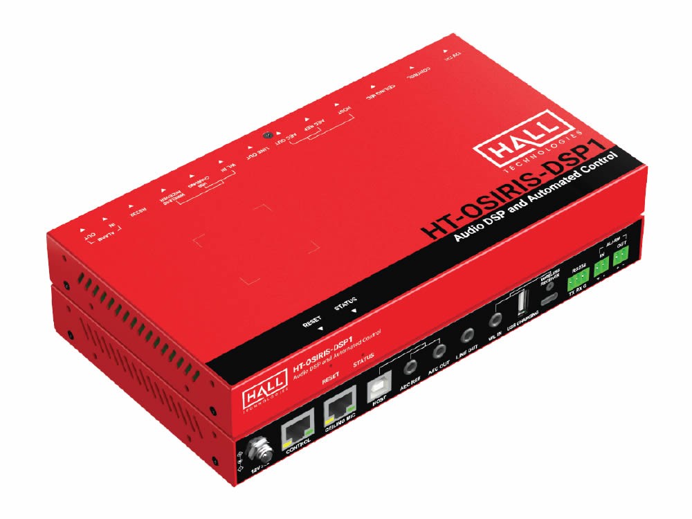Hall Technologies HT-OSIRIS-DSP1 Audio DSP Controller AEC AGC Web UI