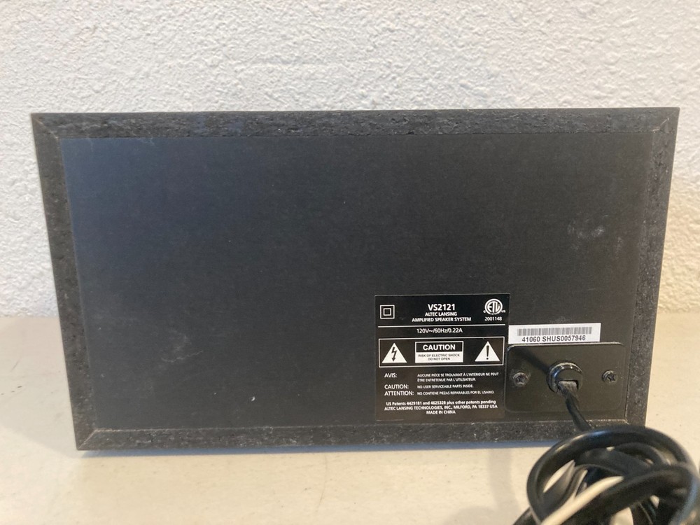 Altec Lansing Technologies Vs 2121 Computer Subwoofer