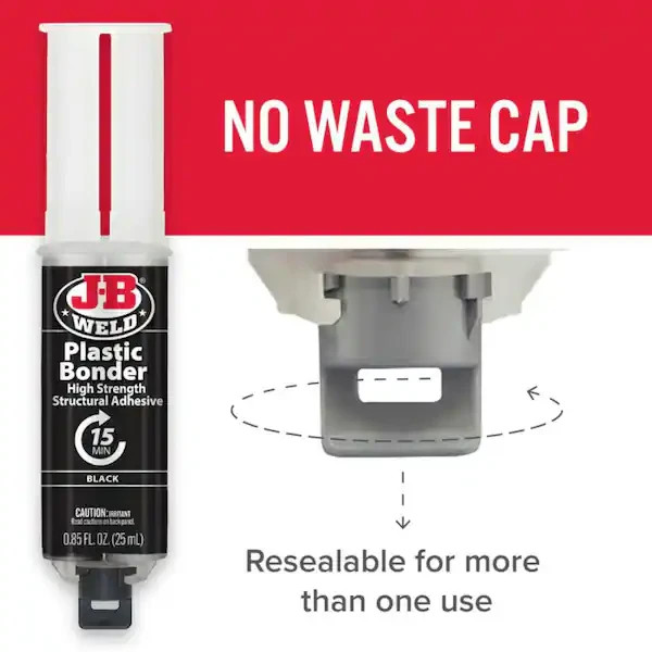 0.85 Oz. Plasticbonder Black Adhesive Epoxy