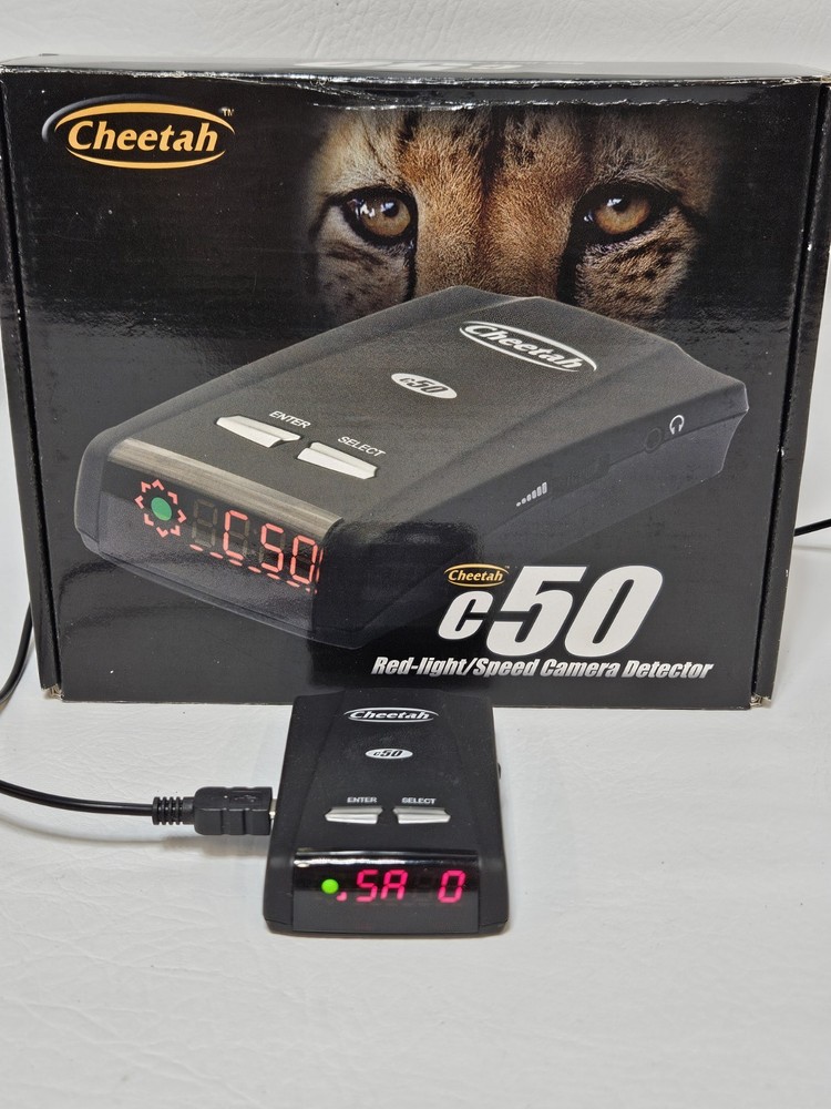 Cheetah C50 Red-Light & Speed Camera Detector (GPS Driver Safety System)