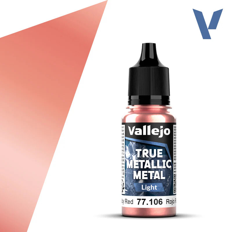 Vallejo True Metallic 77.106 Ruby Red Highlight 18ml
