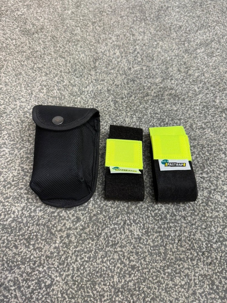 Fast Strap Leg Restraints & Belt Pouch Hook & Loop Handcuffs SIA Security