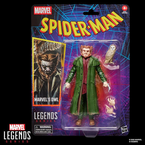 Marvel Legends Series Marvel’s Owl, Retro Cardback Spider-Man Comics...