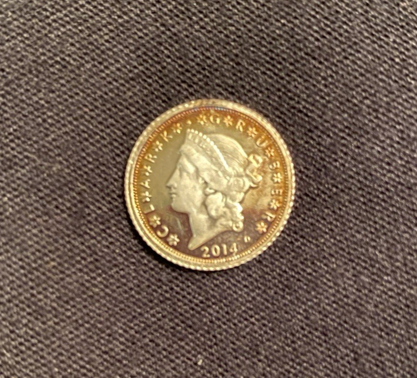 RARE! 2014 Silver Liberty / Eagle Toned Proof by Daniel Carr