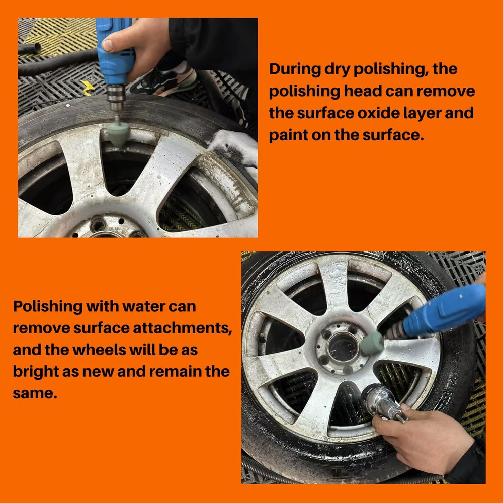 Buffing Wheels for Drill. Elastic Polyurethane Polishing Wheels. Silicon Carb...