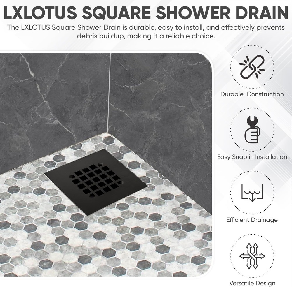 Square Shower Drain Cover
