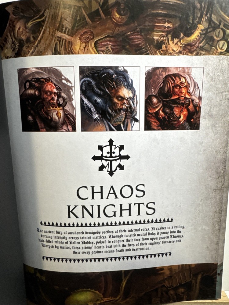 Warhammer 40k Chaos Knights Codex 9th Edition Special Edition