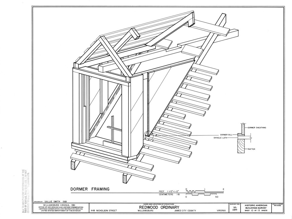 Colonial Williamsburg Timber Framed Cottage - Printed Architectural Plans