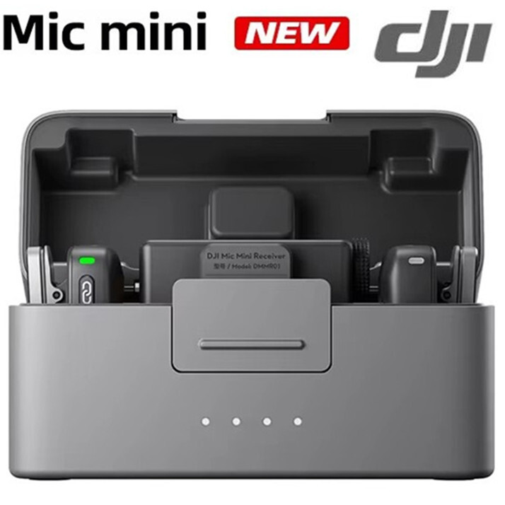 DJI Mic Mini,Ultralight Wireless Lavalier Microphone System 400M Camera iPhone