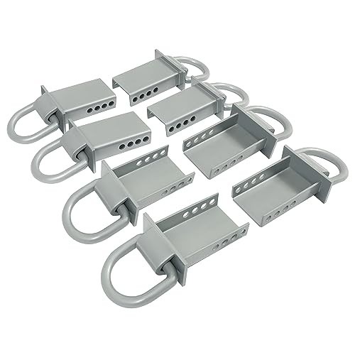 Adjustable Trailer Stake Pocket D Rings Compatible with Standard 2" x 4" Stake