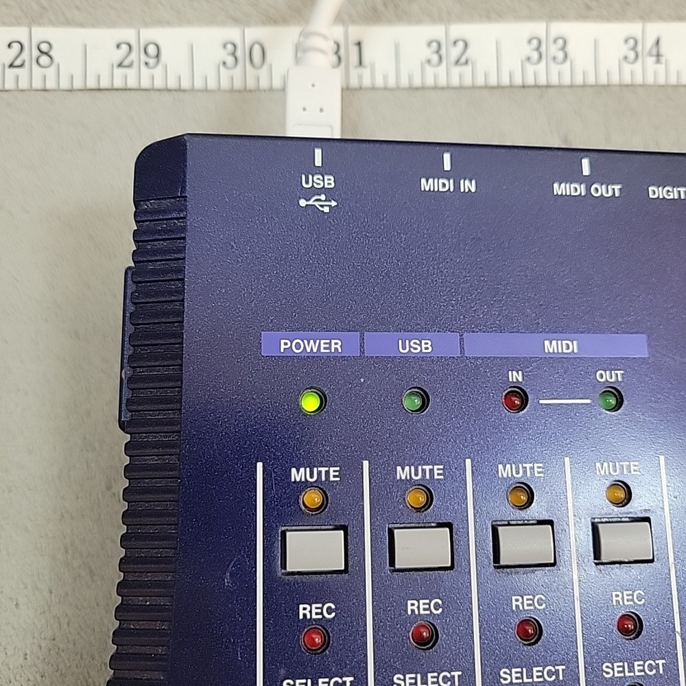 Tascam US-224 USB Audio/MIDI Interface Control Surface Missing Knob w/ USB Cable