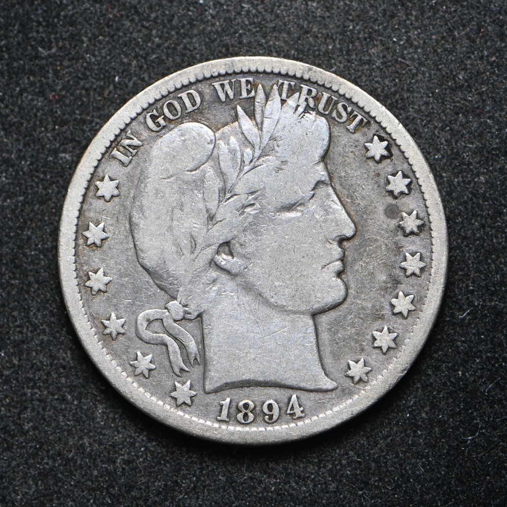 1894-S Barber Silver Half Dollar (cn15392)