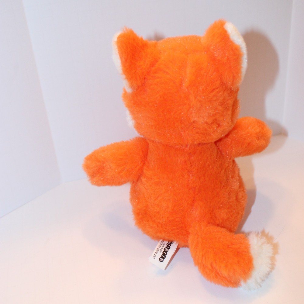 Reese's Fox Plush Chocolate Plush Fox Plays When Belly Squeezed 12” Tall