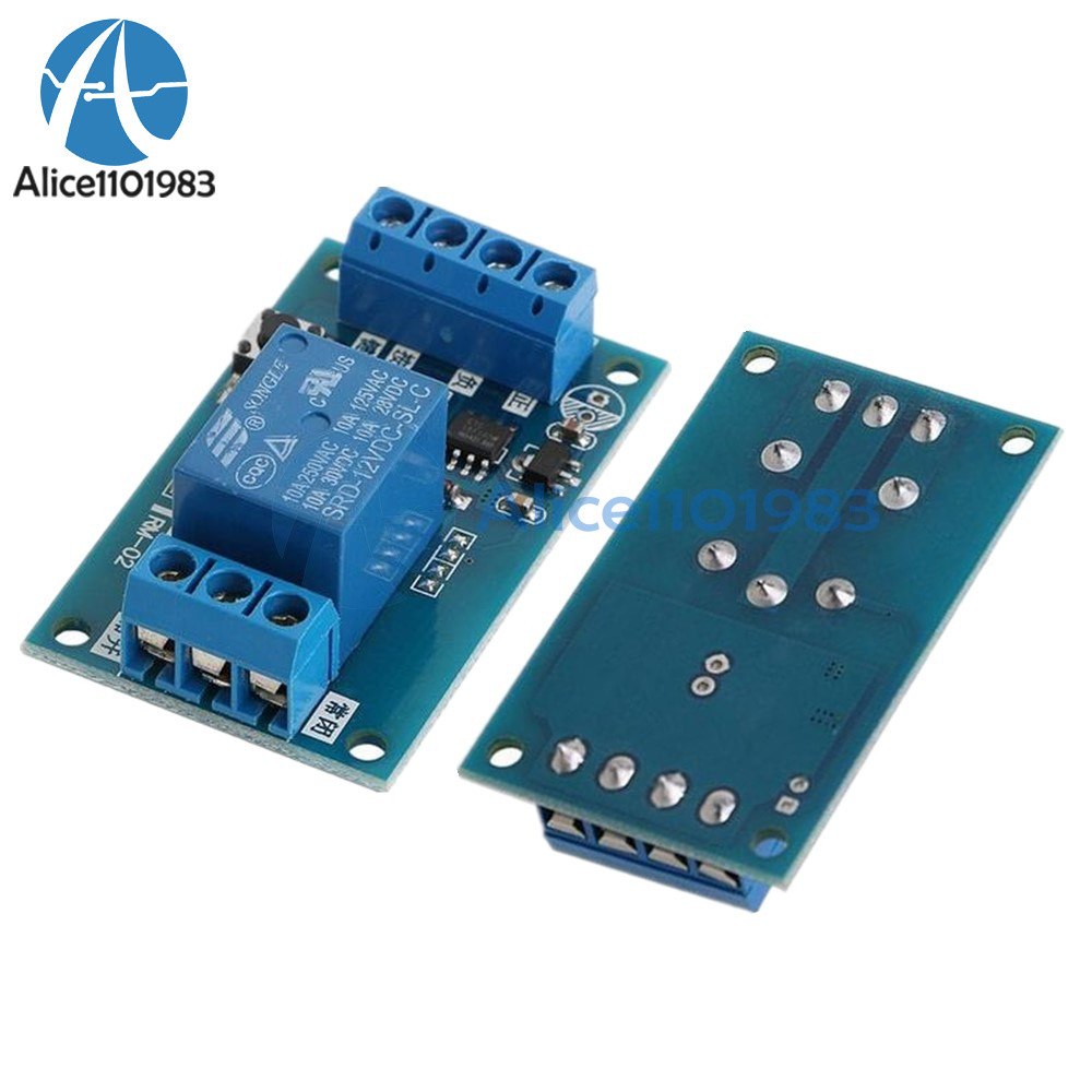 12V Bistable Bond Relay Car Stop Start Self-Locking Modification Switch Module