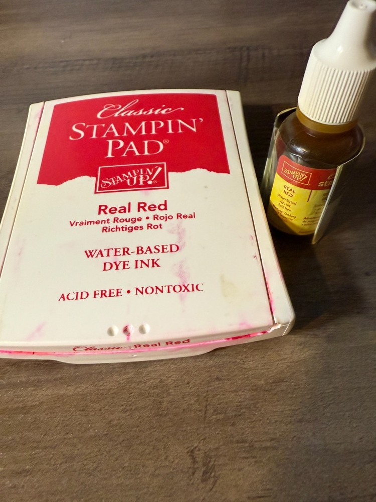 Stampin Up Classic Ink Refill & Pad ~ Real Red
