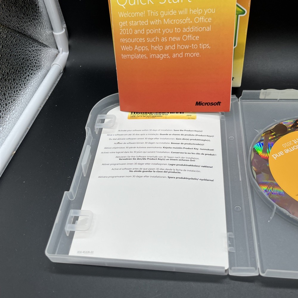 Microsoft Office Home and Student 2010 Software for Windows (79G-02144)