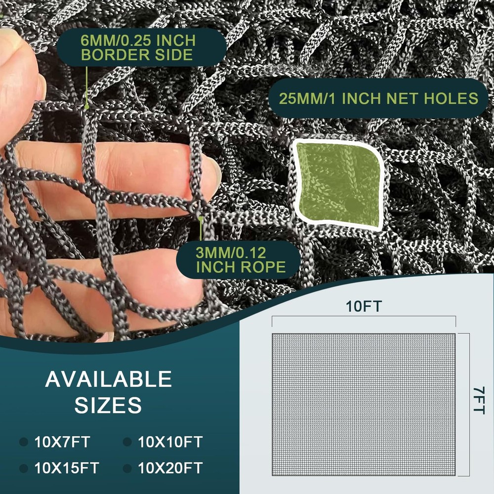 Golf Netting 10X7Ft Golf Practice Net with Target, Sport Practice Barrier Net...