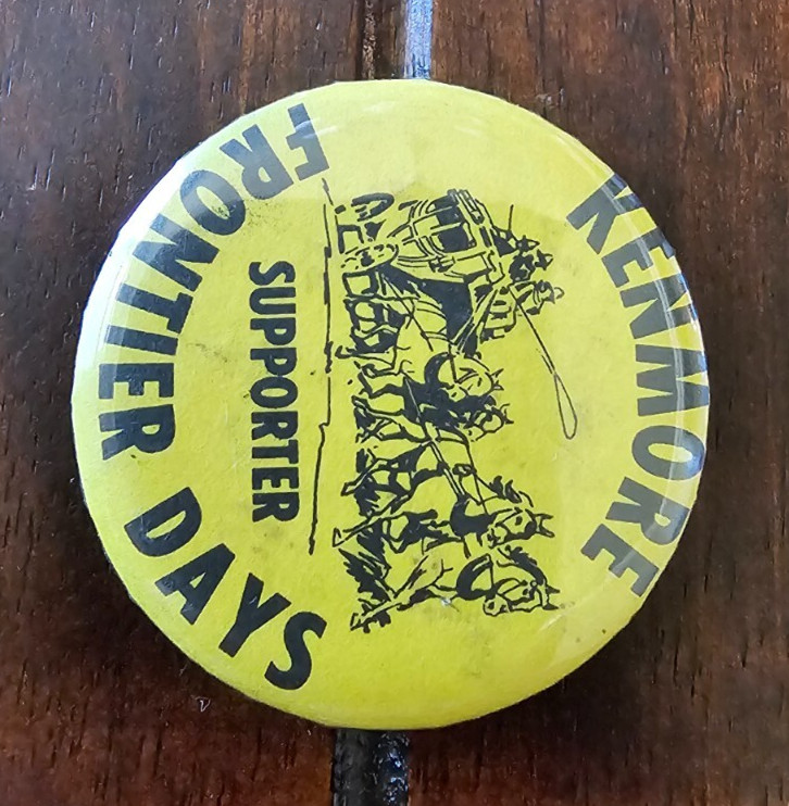 Kenmore Washington Frontier Days Pinback Button