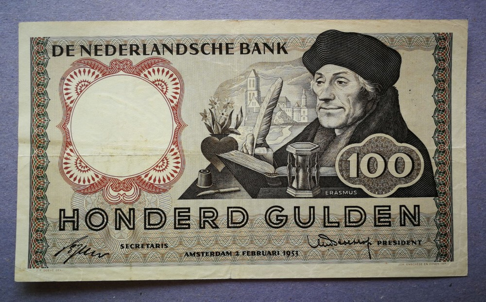 Netherlands 100 Gulden 1953 VF
