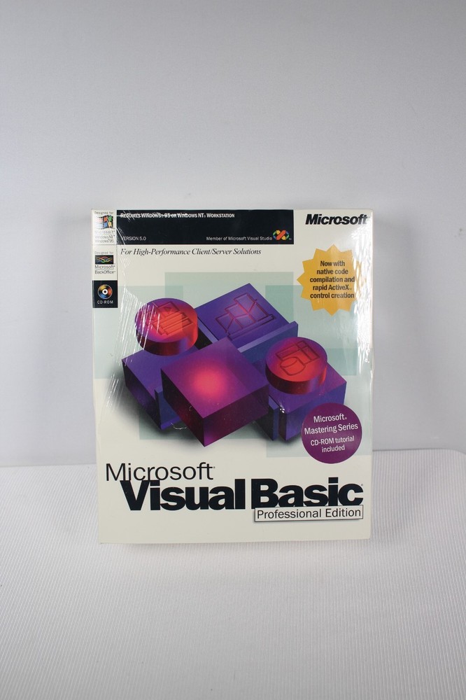 Microsoft Visual Basic Professional Edition Version 5.0 Academic BRAND NEW SEALE