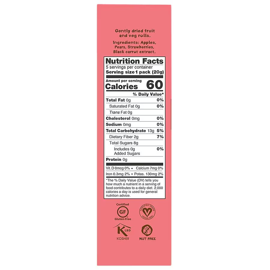 BEAR Fruit Rolls Strawberry 3.5 oz