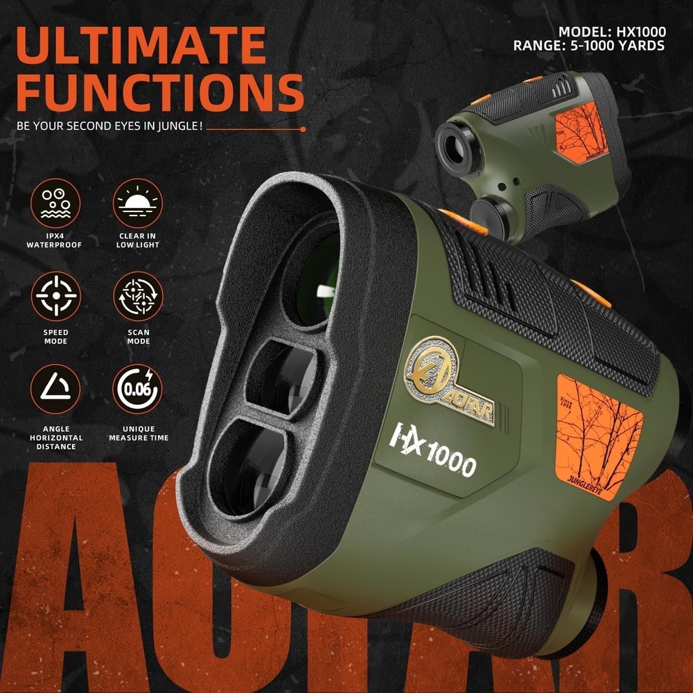 Range Finder for Hunting Archery 1000 Yards with Angle Shooting Rangefinder
