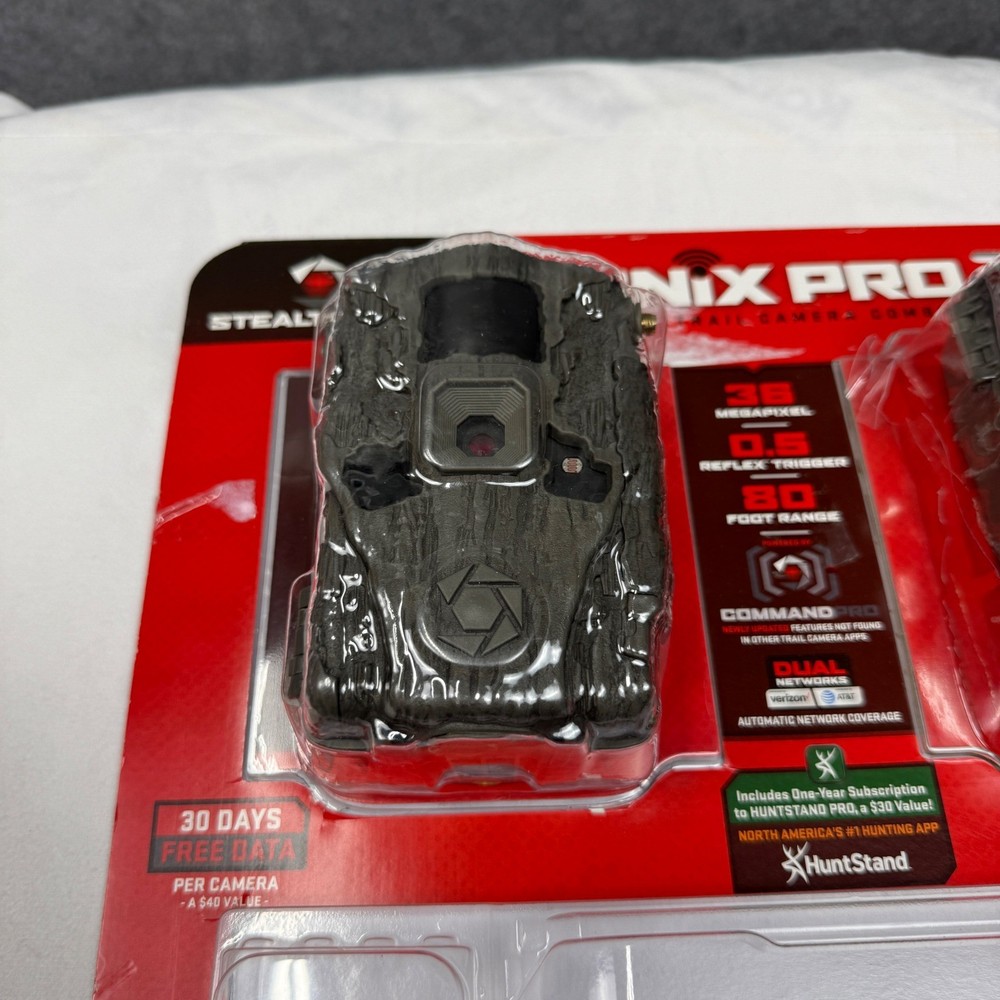 Stealth Cam Sonix Pro Cellular Trail Camera 2 Pcs 36MP 80ft Range STC-SXPWC2-2PK