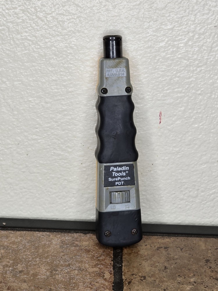 Paladin Tools PA4941 DataComm Technicians Surepunch PDT With 4 Bits Tech