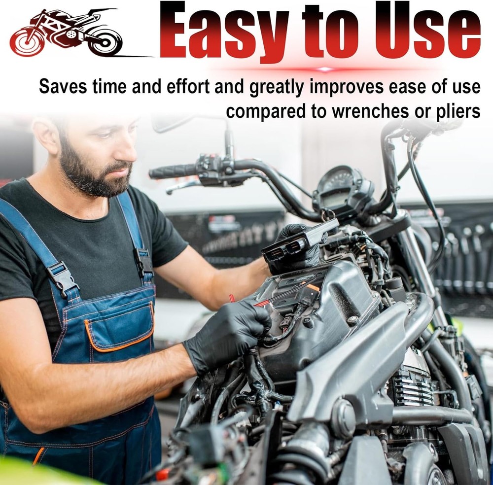 2 PCS Exhaust Spring Puller Tool, Motorcycle Exhaust Spring Hook, T Shaped Handl