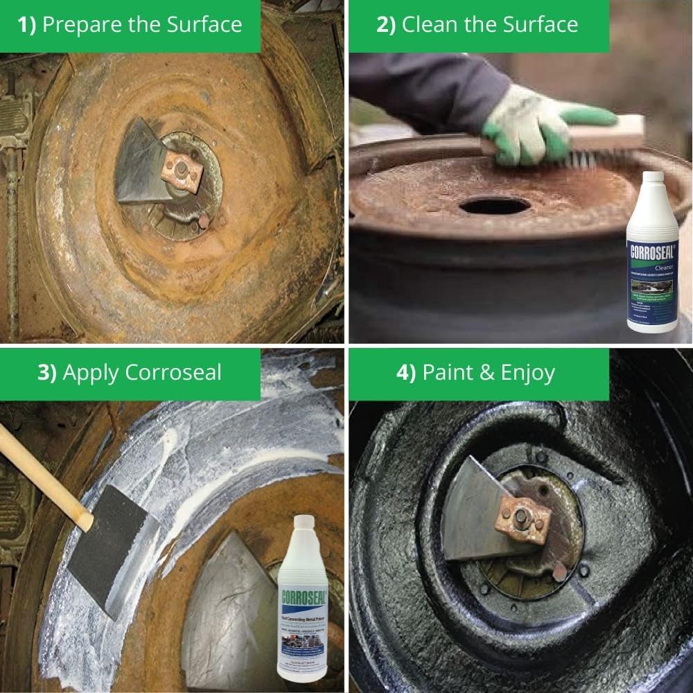 -82320 Water-Based Rust Converter Metal Primer, Rust Converter - 1 Qt