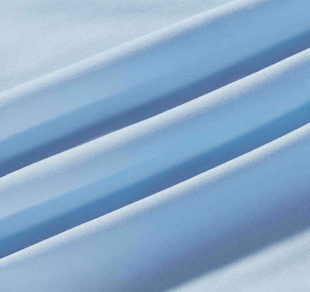Sheets & Beyond Wrap Around Solid Microfiber Luxury Hotel Full, Light Blue
