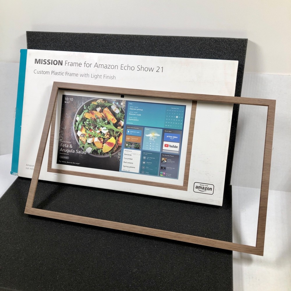 Amazon Echo Show 21 Frame - Light wood