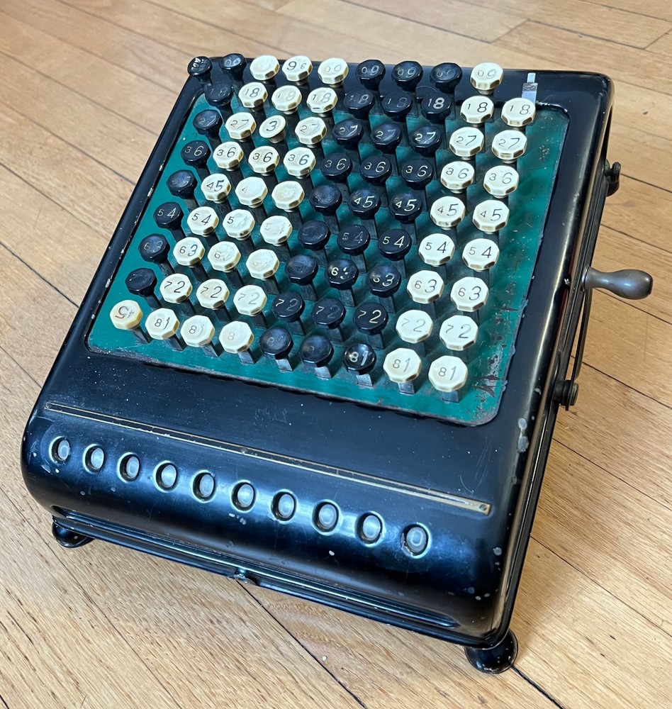 Antique Burroughs Class 5, 10 Column, Key-Driven (Comptometer) Calculator