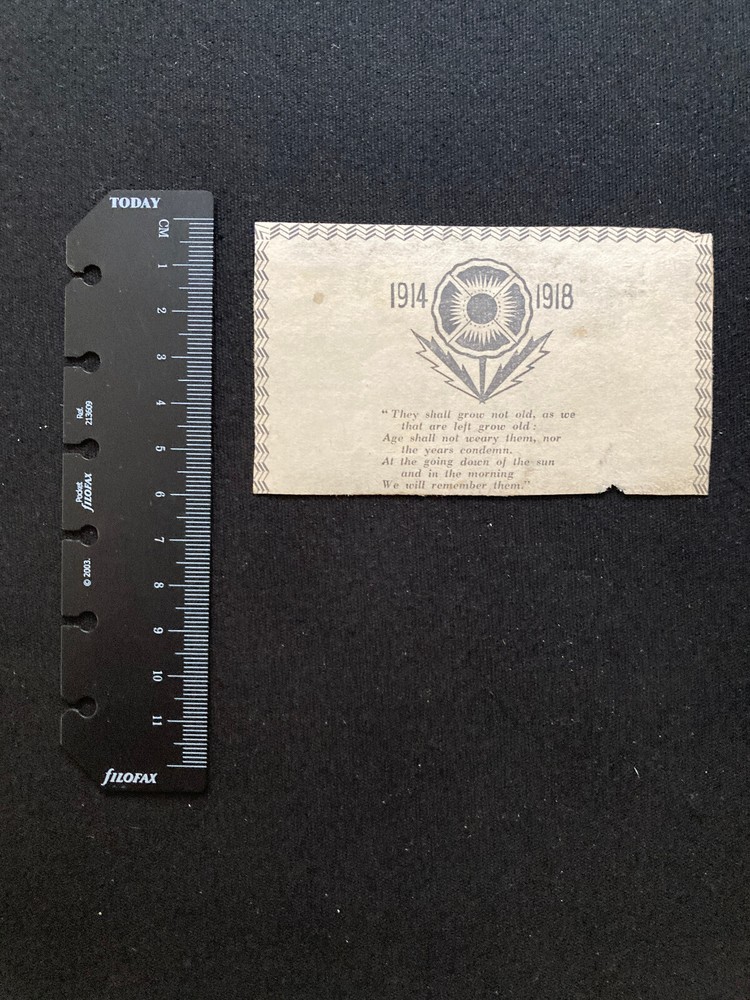 WW1 We Will Remember Them clipping