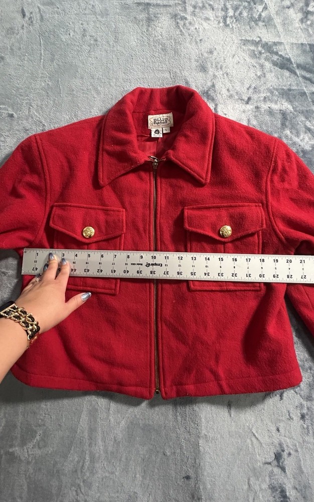 Blue Asphalt designer inspired blazer Red Size L (1482)