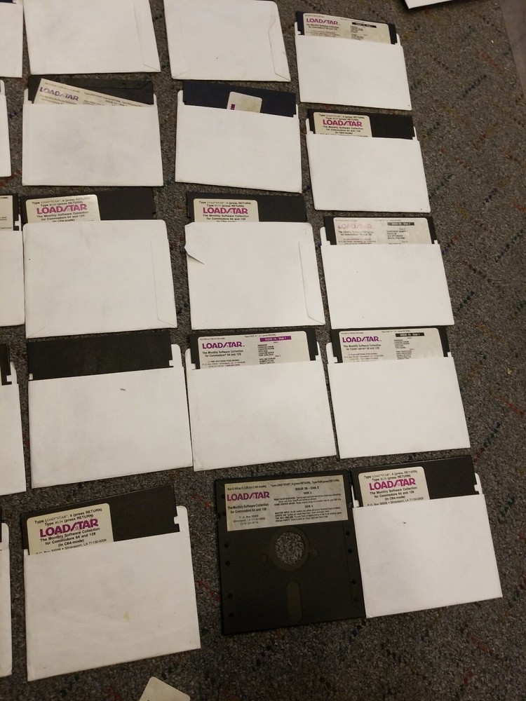 VINTAGE COMMODORE MAGAZINE DISKS - COMPUTER GAZETTE LOADSTAR