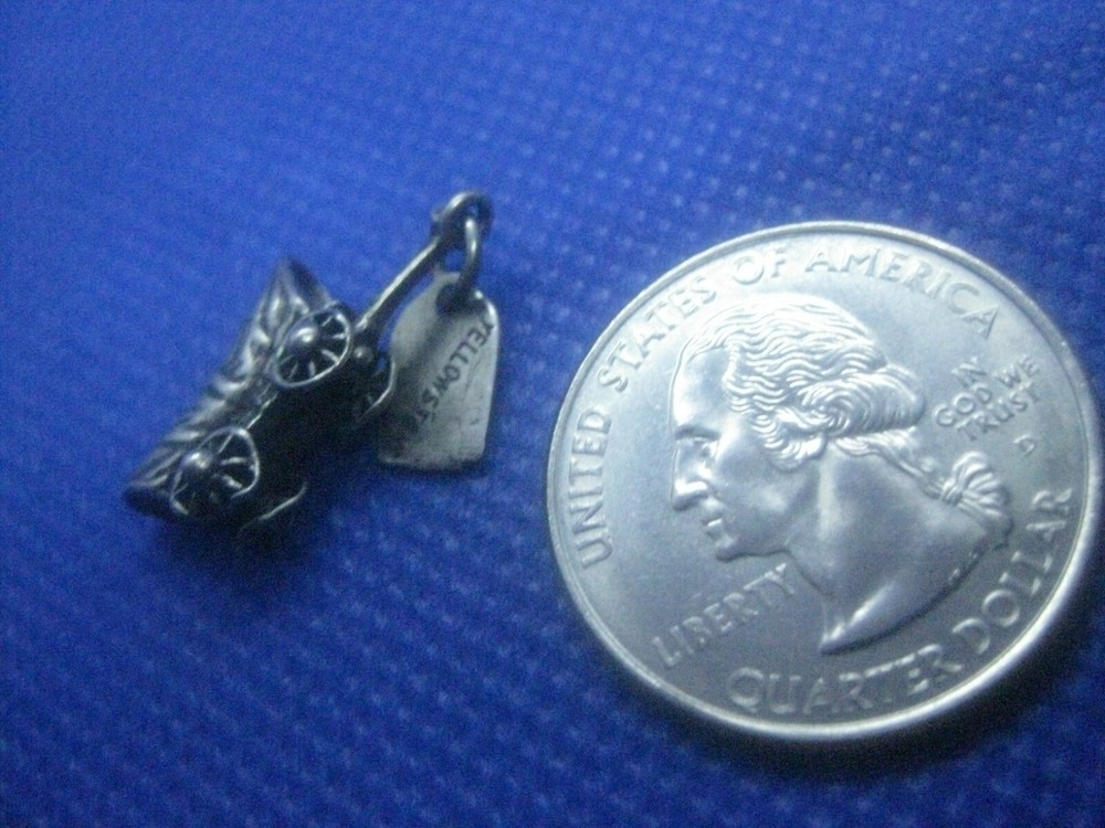 Sterling Silver Yellowstone Wagon Charm