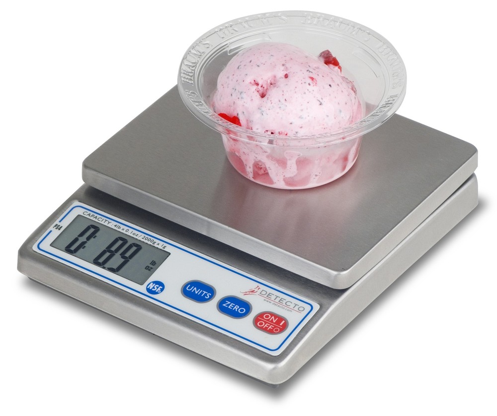 Detecto, PS4, Electronic Portion Scale, 4 lb x 0.1 oz