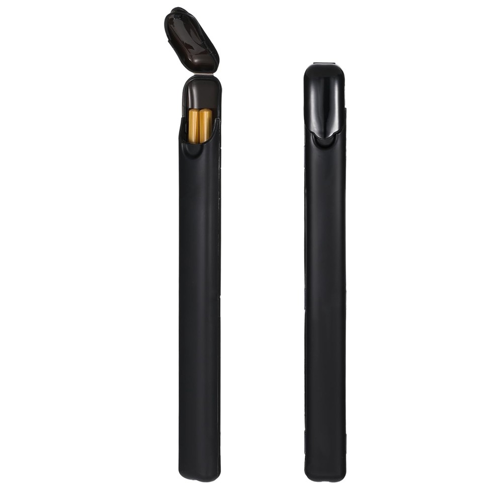 2 PCS Chopsticks Storage Case, Plastic Utensil Holder with Side Opening Light...