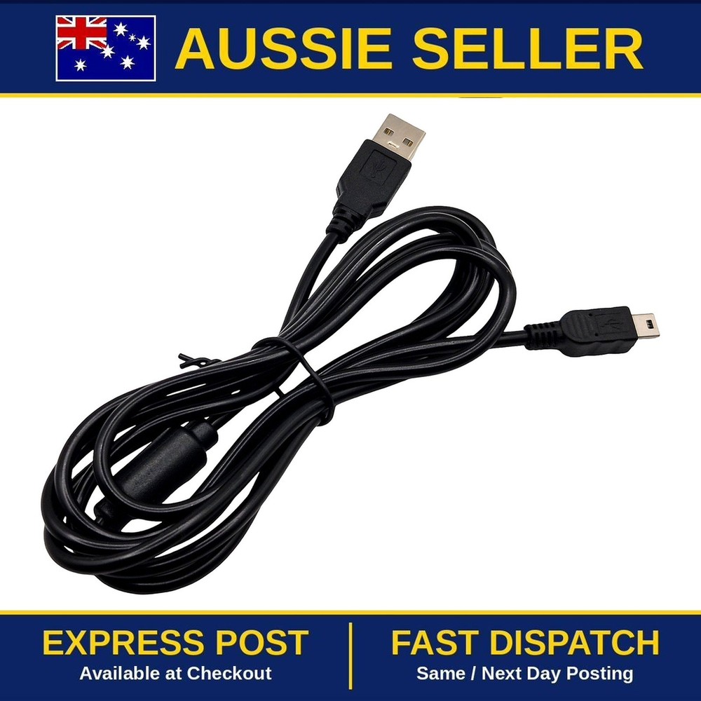 DualShock 3 USB Charging Cable 1.8m for PS3 Controller | Mini USB Brand New