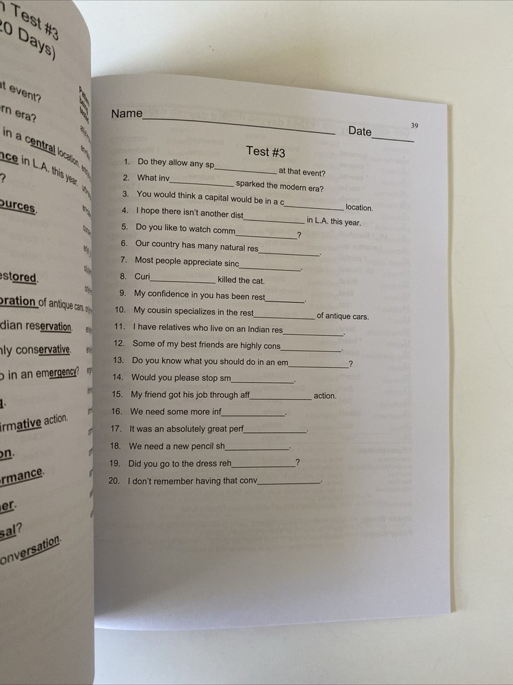 Sequential Spelling 5, Wave 3 Learning, Spelling Book
