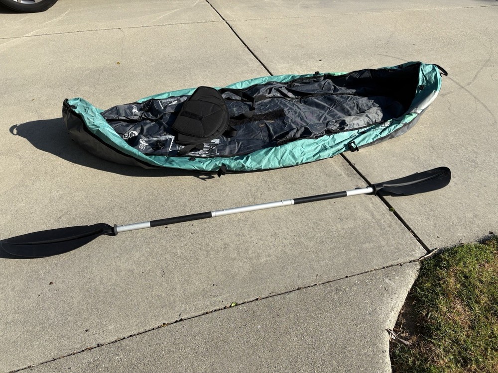 Inflatable Kayak with Oars and Hand Pump