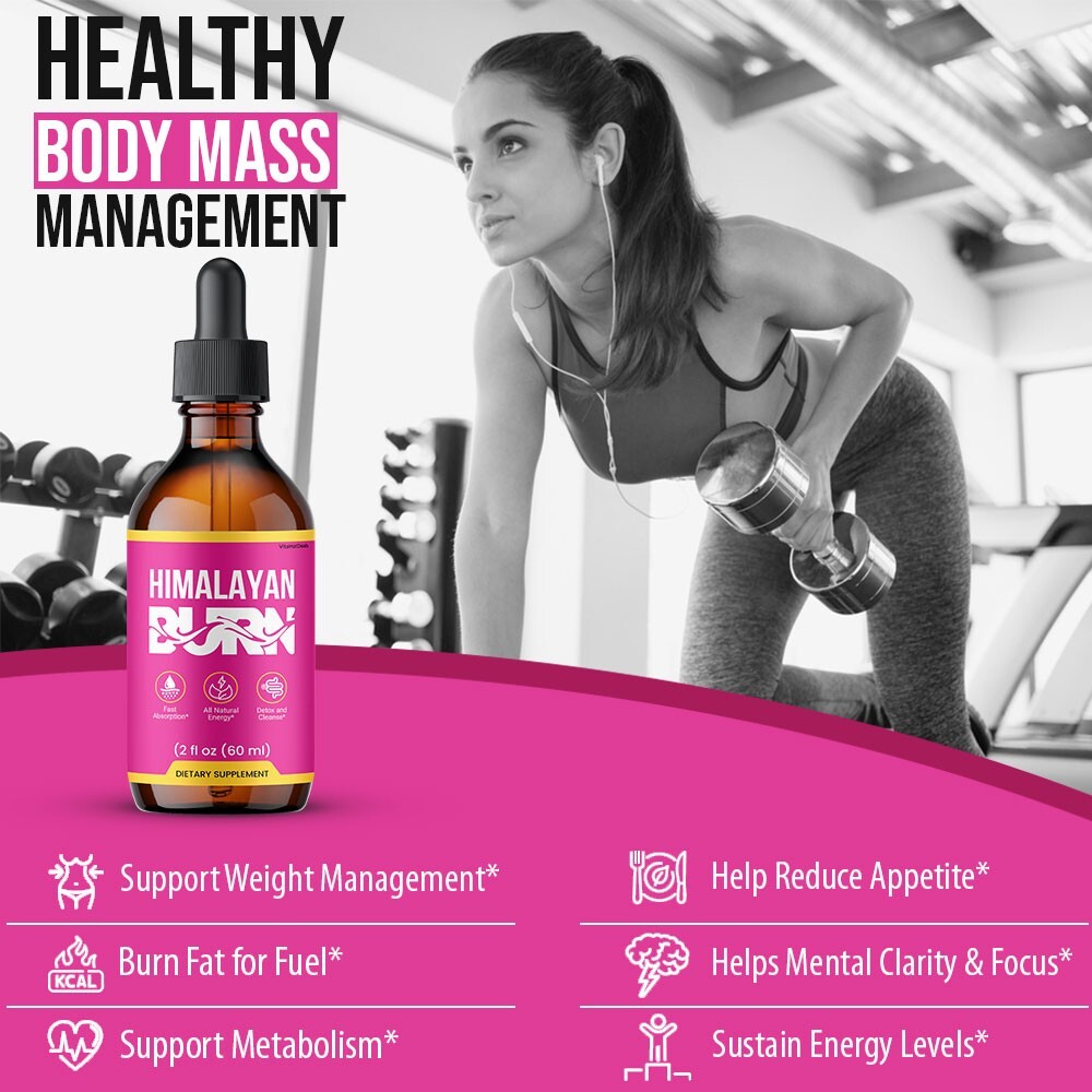 Himalayan Burn Drops Liquid Supplement, Himalayan Burn Max Strength (10 Pack)