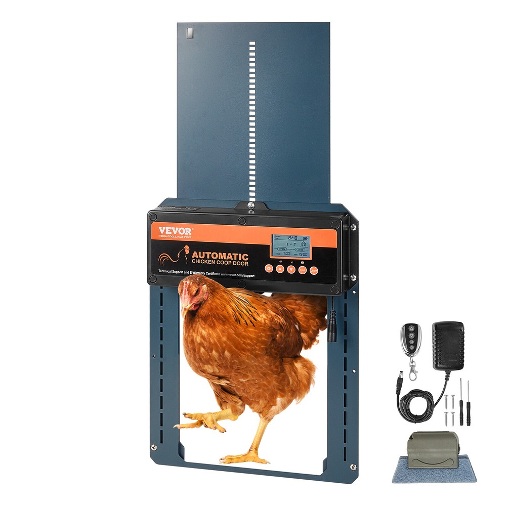 Automatic Chicken Coop Door Auto Chicken Door Opener Timer & Light Sensor