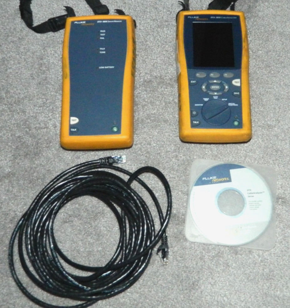 Fluke DTX-1800 Cable Analyzer with Remote Unit