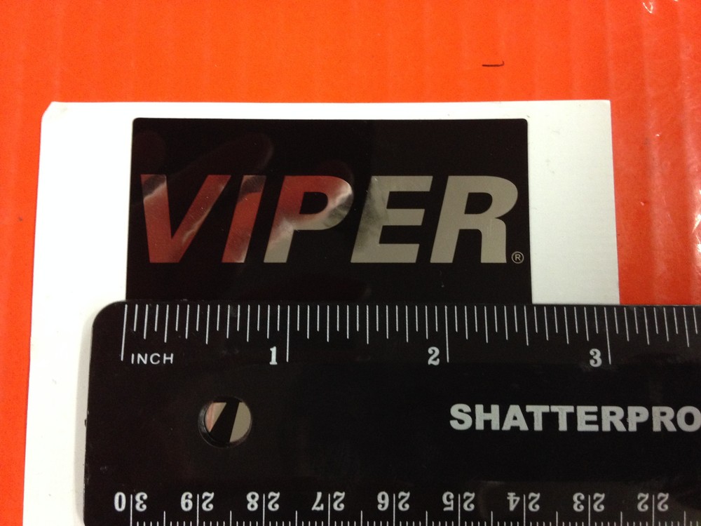 VIPER CAR ALARM WINDOW DECALS SECURITY EMBLEM AUTHENTIC