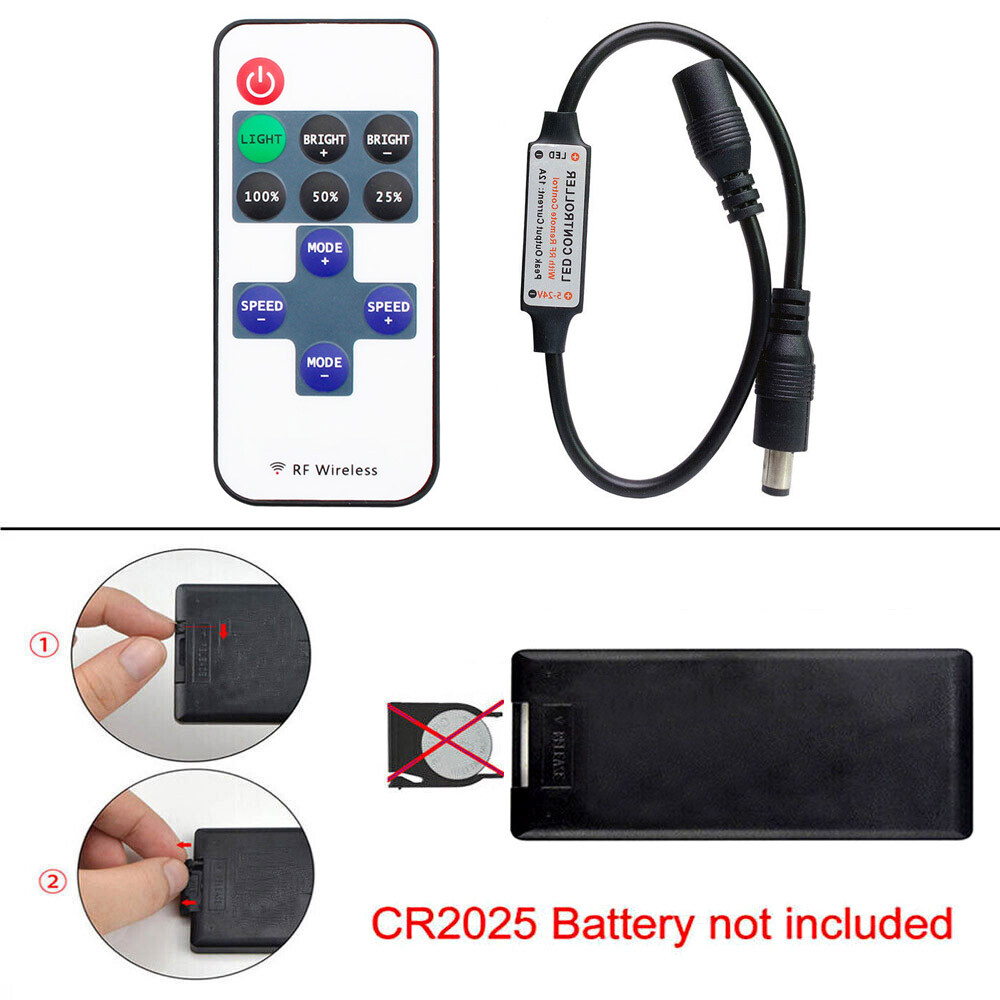 RF Wireless Remote Single Color Dimmer Controller For COB Led Strip Led Strips