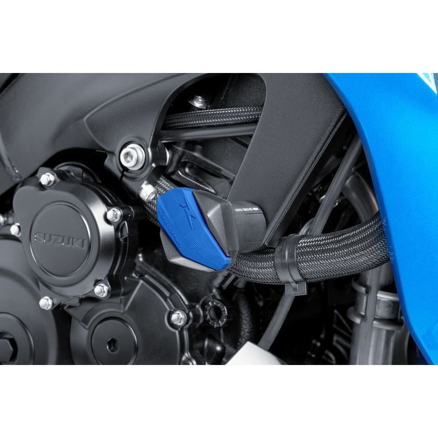 Puig R12 Frame Slider Rubber End s Replacement - Blue 6378A