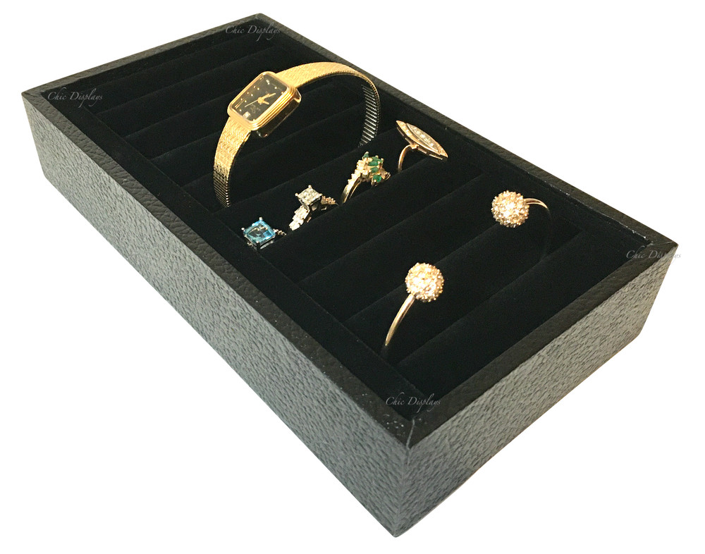 Ring Tray Bracelet Display Bangle Display Cufflinks Organizer Black Display